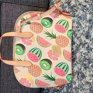 Dooney & Bourke zip Satchel - Tropical Fruits